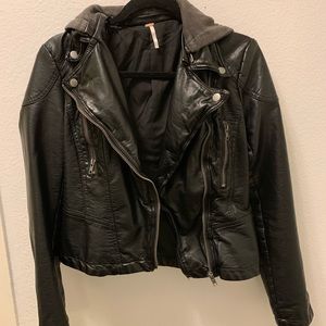 Free People Vegan Leather Jacket